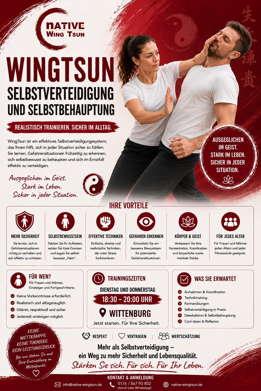 WingTsun und Selbstverteidigung, Di & Do