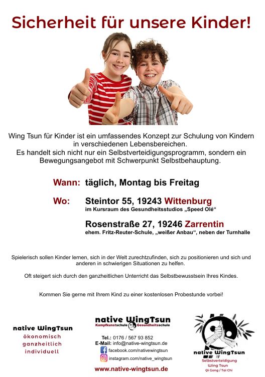 Sicherheit für unsere Kinder, täglich