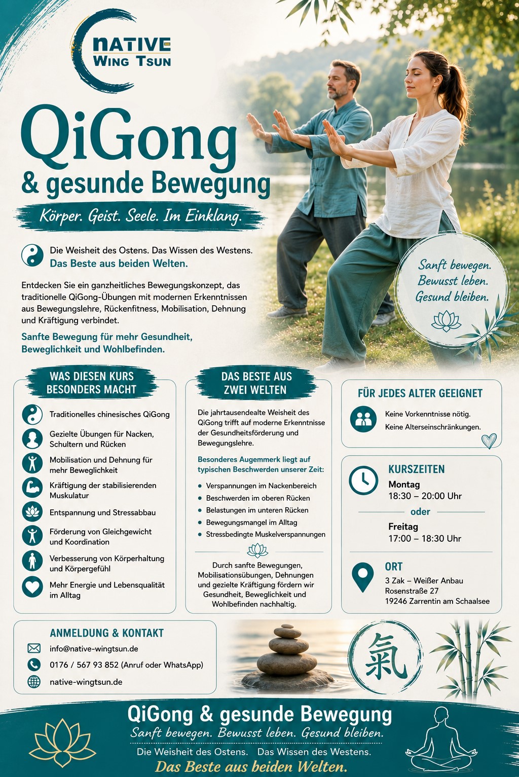 Qi Gong und gesunde Bewegung, Mo & Fr